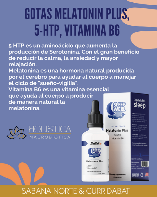 GOTAS MELATONIN PLUS 5-HTP VITAMINA B6